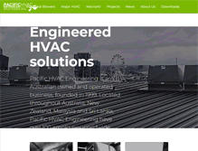 Tablet Screenshot of pacifichvac.com